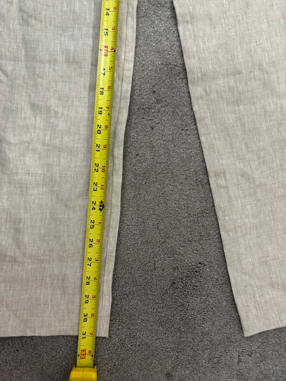 Reformation Mason Linen Pants Oatmeal Beige High Waisted Wide Leg Pleated Size 6 - Picture 11 of 12